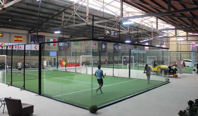 Gran atractivo fueron las canchas techadas