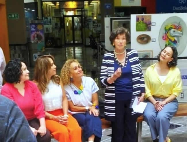 La representante de Haras fue una de las principales invitadas a la exposición Art Tour