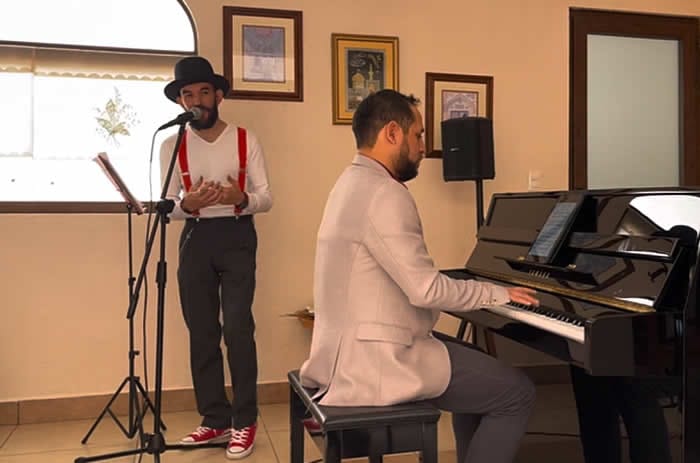 Paco Rubín con su participación en Palabras Inquietas al Piano