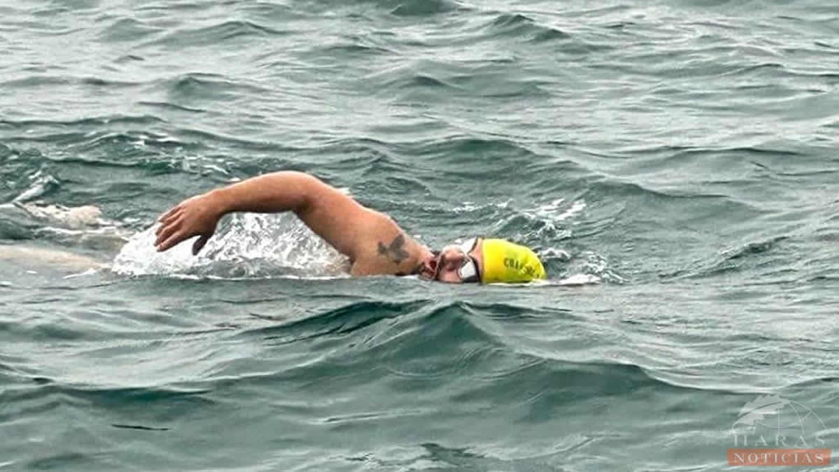 Celebra la Asociación Haras Flor del Bosque, logro de Abraham Jauli, al cruzar el Canal de la Mancha