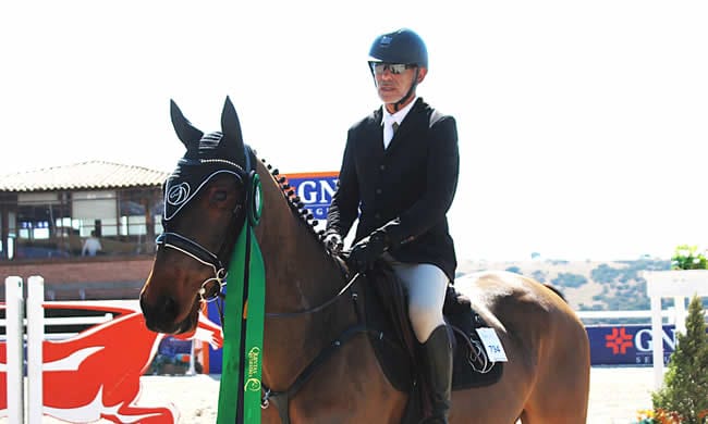 El poblano Salvador Sesín dejó en alto la localía con su triunfo en la prueba de 1.20 metros y Warm UP 8 años